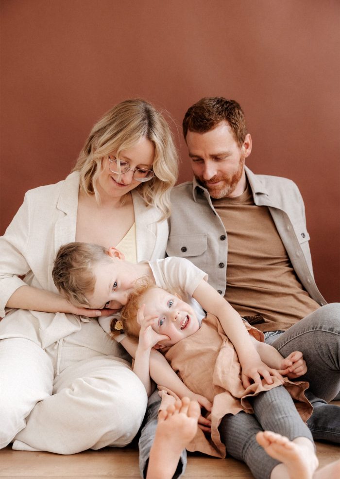 Familie zusammen beim Shooting in Nürnberg